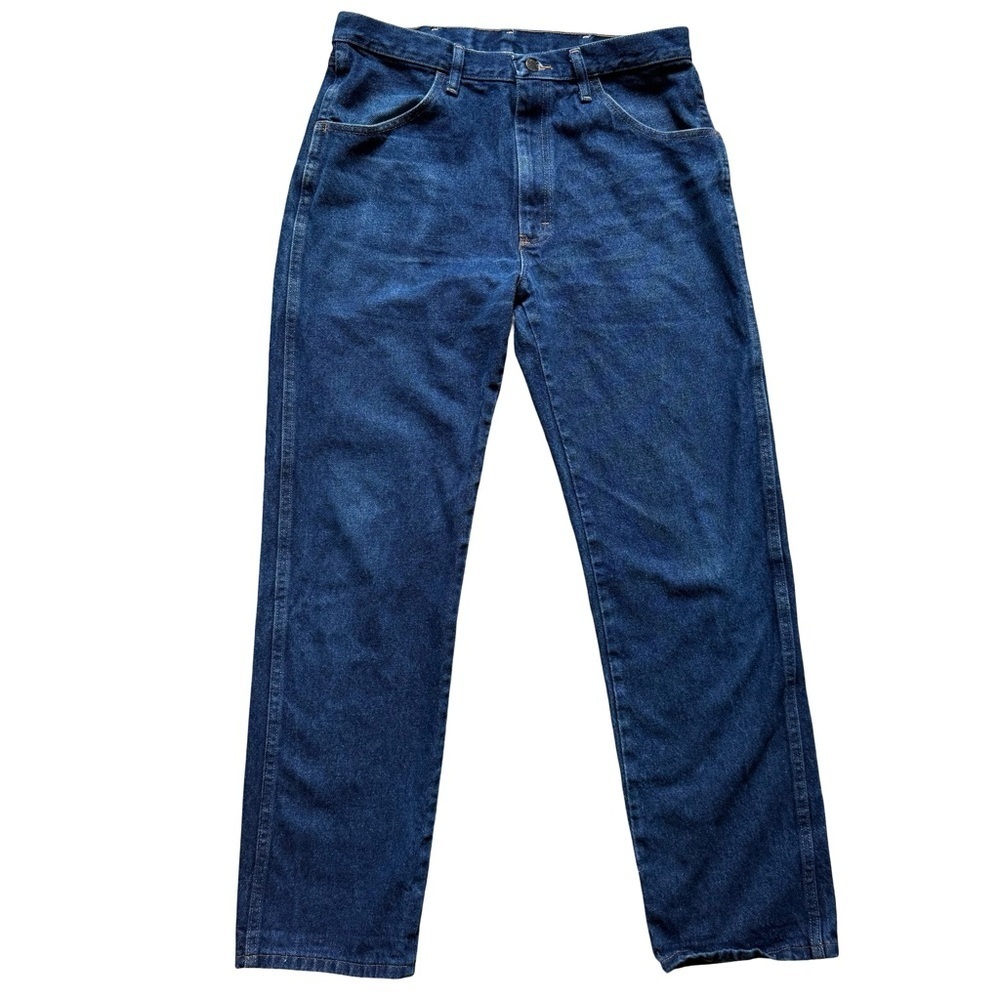 Rustler Men's Vintage 100% Cotton 90s Straight Blue Jeans Size 34 32 Streetwear